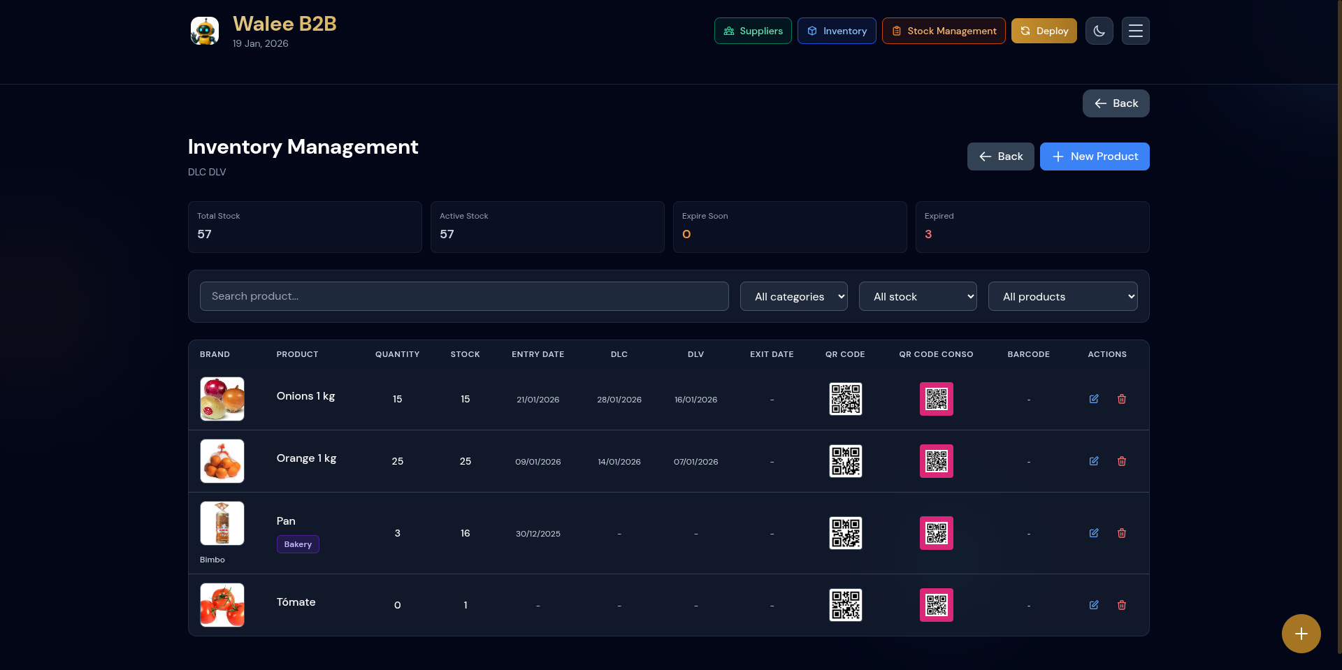 Walee B2B – Sistema de Gestión de Inventario y Proveedores - Imagen 3