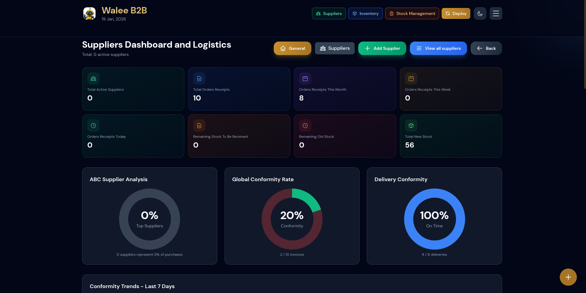 Walee B2B – Sistema de Gestión de Inventario y Proveedores - Imagen 2